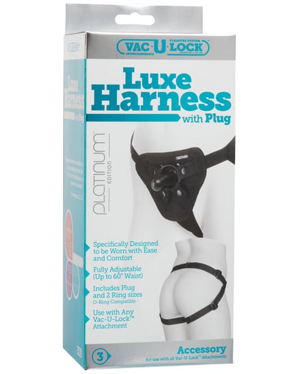 Vac-U-Lock Platinum Edition Accessories Luxe Harness – Black by Vac-U-lock product image