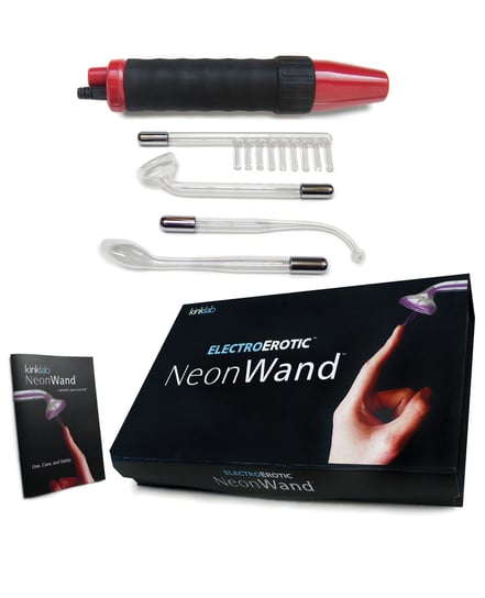 KinkLab Red Handle Neon Wand w/Red Electrode by Kinklab product image