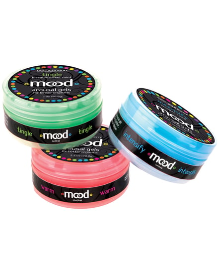 Mood Lube Kissable Foreplay Gels – 2 oz Asst. Flavors Pack of 3 by Mood product image