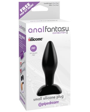 Anal Fantasy Collection Small Silicone Plug – Black by Anal Fantasy Collection product image