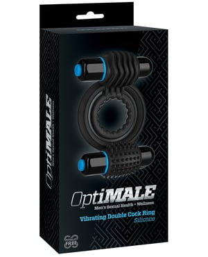 OptiMale Vibrating Double C Ring – Black by OptiMale product image