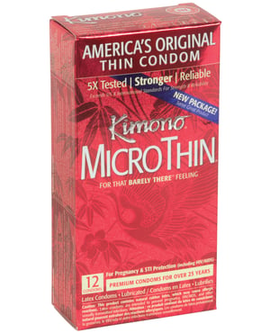 Kimono Micro Thin Condoms – Box of 12 by Kimono product image