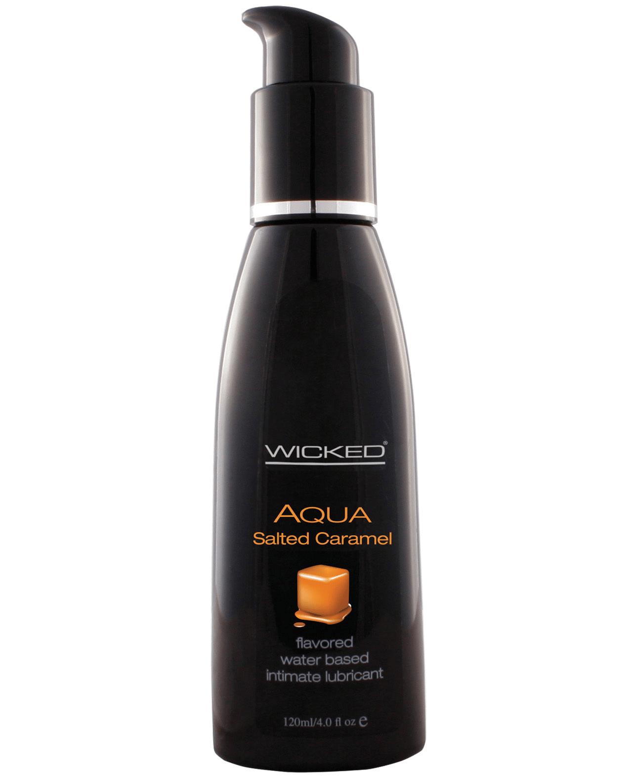 Wicked Sensual Care Aqua Waterbased Lubricant – 4 oz Salted Caramel by Wicked Sensual Care product image