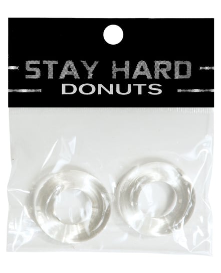 Ignite Power Stretch Donut Cock Ring – Clear Pack of 2 by Ignite product image