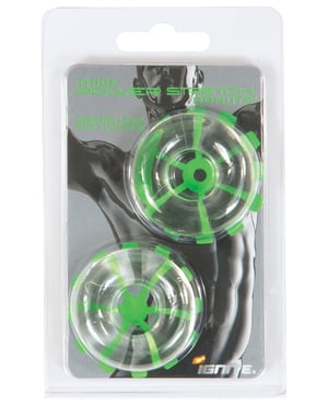 Ignite Thick Power Stretch Donuts – Clear Pack of 2 by Ignite product image