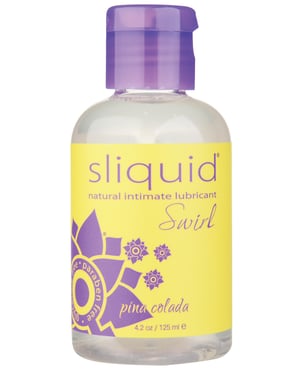 Sliquid Naturals Swirl Lubricant – 4.2 oz Pina Colada by Sliquid product image