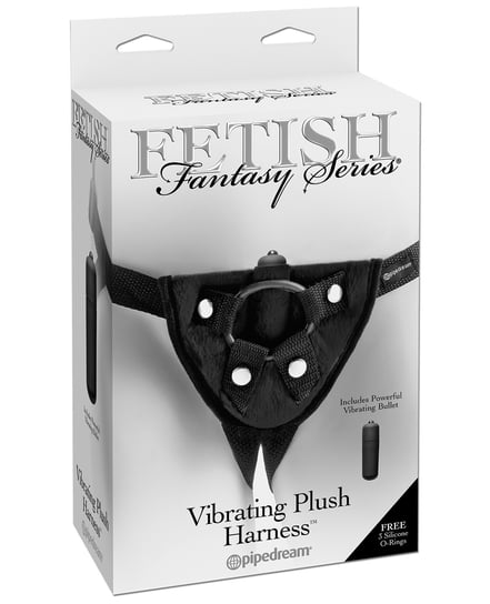 Fetish Fantasy Series Vibrating Plush Harness – Black by Fetish Fantasy Series product image