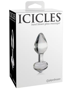Icicles No. 44 Hand Blown Glass Butt Plug – Clear by Icicles product image