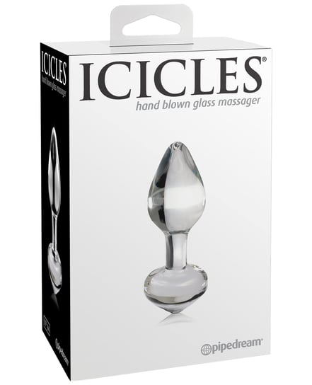 Icicles No. 44 Hand Blown Glass Butt Plug – Clear by Icicles product image