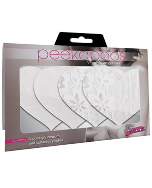 Luminous Hearts – White Pack of 2 by Peekaboos product image