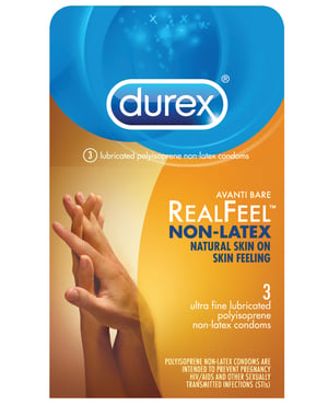 Durex Avanti Real Feel Non Latex Condoms – Pack of 3 by Durex product image