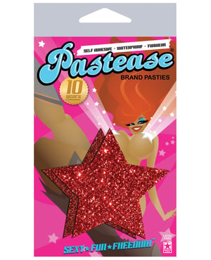Pastease Glitter Star – Red O/S by Pastease product image