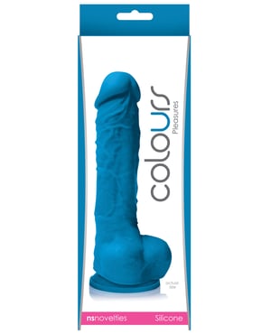 Colours Pleasures 5″ Dildo w/Suction Cup – Blue by Colours product image