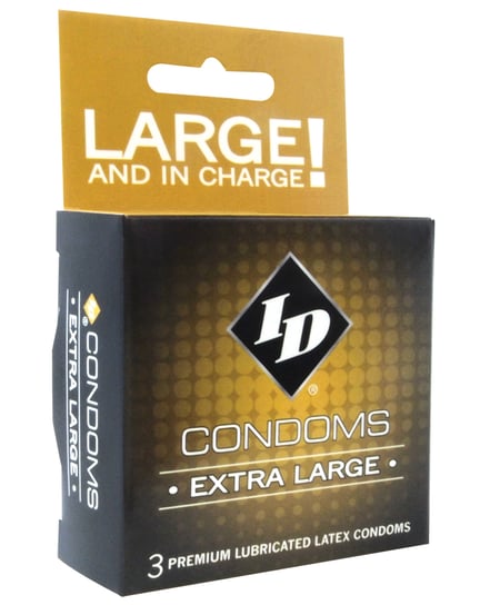 ID Extra Large Condoms – Box of 3 by ID product image
