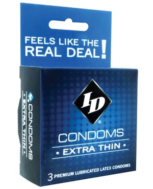 ID Extra Thin Condoms – Box of 3 by ID product image