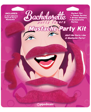 Pipedream Bachelorette Party Favors Mustache Party Kit by Bachelorette Party Favors product image