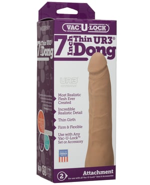 Vac-U-Lock 7″ ULTRASKYN Dong – Brown by Vac-U-lock product image