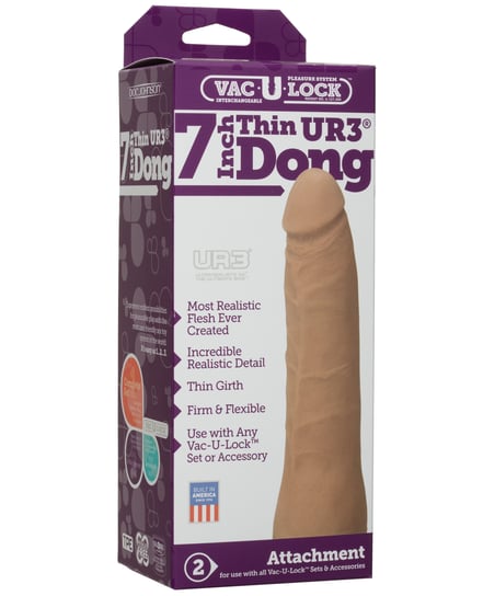 Vac-U-Lock 7″ ULTRASKYN Dong – Brown by Vac-U-lock product image