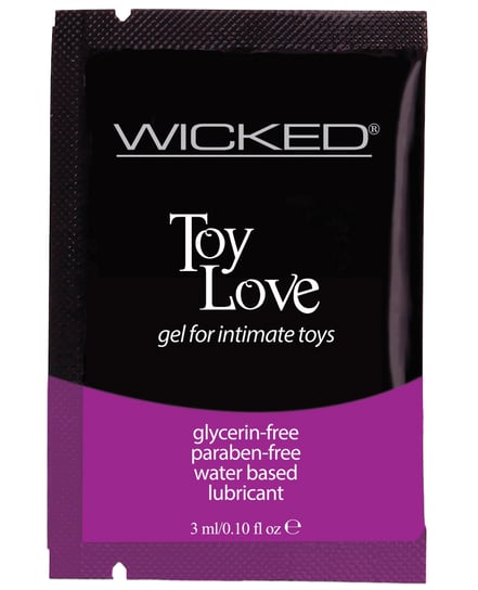 Wicked Sensual Care Toy Love Water Based Lubricant – .1 oz Fragrance Free by Wicked Sensual Care product image