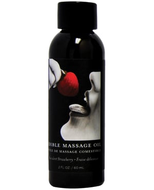 Earthly Body Edible Massage Oil – 2 oz Strawberry by Earthly Body product image