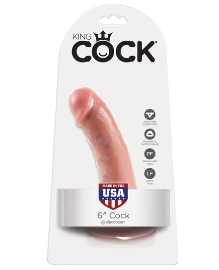 King Cock 6″ Cock – Flesh by King Cock product image