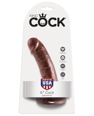 King Cock 6″ Cock – Brown by King Cock product image