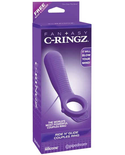 Fantasy C-Ringz Ride N’ Glide Couples Ring – Purple by Fantasy C-Ringz product image