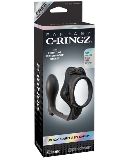 Fantasy C-Ringz Rock Hard Ass-Gasm Vibrating Ring – Black by Fantasy C-Ringz product image