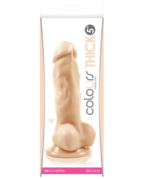 Colours Pleasures Thick 5″ Dildo – White by Colours product image