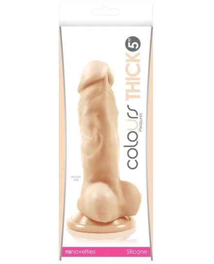 Colours Pleasures Thick 5″ Dildo – White by Colours product image