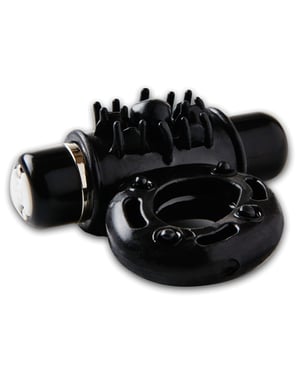Nu Sensuelle Mate Ultra Bullet Ring Cockring 7 Function – Black by Nu Sensuelle product image