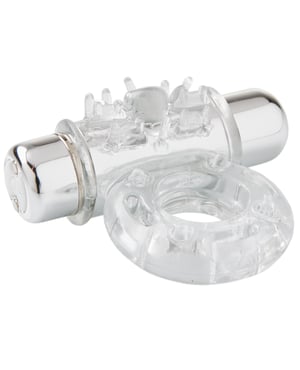 Nu Sensuelle Mate Ultra Bullet Ring Cockring 7 Function – Clear by Nu Sensuelle product image