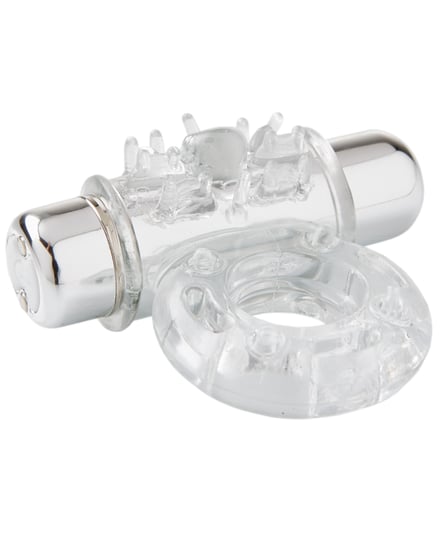 Nu Sensuelle Mate Ultra Bullet Ring Cockring 7 Function – Clear by Nu Sensuelle product image