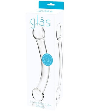 Glas 7″ Curved Glass G Spot Stimulator – Clear by Glas product image