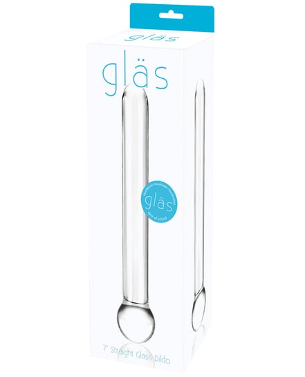 Glas 7″ Straight Glass Dildo – Clear by Glas product image