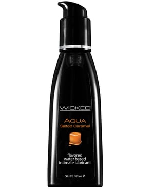 Wicked Sensual Care Aqua Waterbased Lubricant – 2 oz Salted Caramel by Wicked Sensual Care product image
