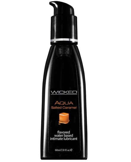 Wicked Sensual Care Aqua Waterbased Lubricant – 2 oz Salted Caramel by Wicked Sensual Care product image