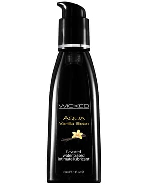 Wicked Sensual Care Aqua Waterbased Lubricant – 2 oz Vanilla Bean by Wicked Sensual Care product image