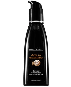 Wicked Sensual Care Aqua Waterbased Lubricant – 4 oz Cinnamon Bun by Wicked Sensual Care product image