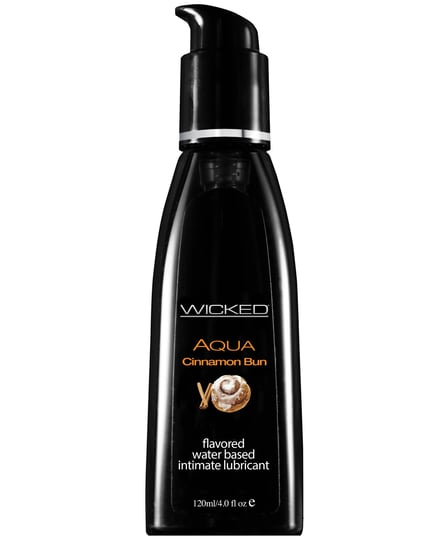 Wicked Sensual Care Aqua Waterbased Lubricant – 4 oz Cinnamon Bun by Wicked Sensual Care product image