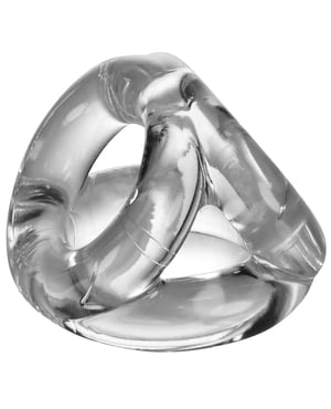 Oxballs Atomic Jock Tri Sport 3 Ring Sling Cockring – Clear by Oxballs product image