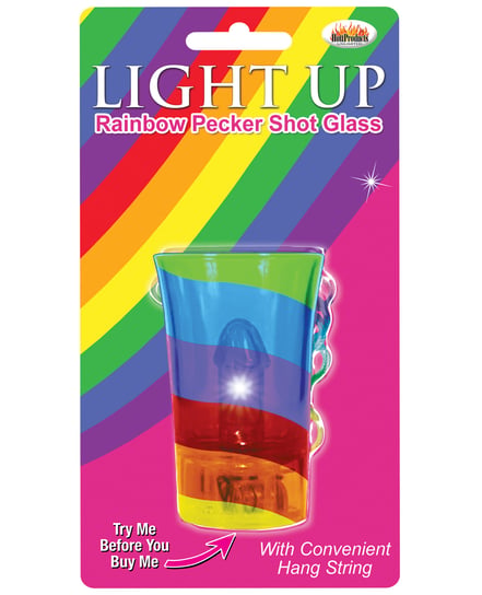 Light Up Rainbow Pecker Shot Glass by Hott Products product image