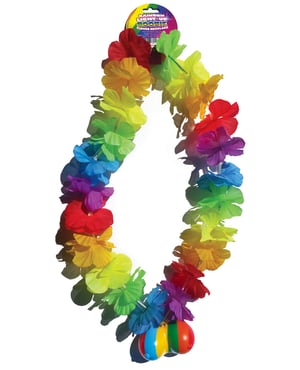 Rainbow Light Up Flower Boobie Necklace by Hott Products product image