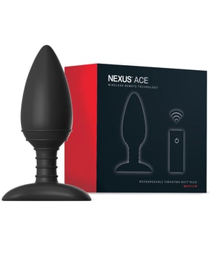 Nexus Ace Remote Control Butt Plug Medium – Black by Nexus product image