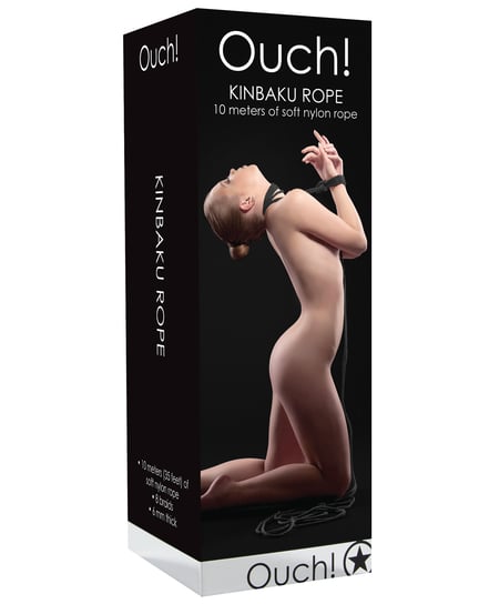 Shots Ouch Kinbaku Rope – Black by Ouch product image