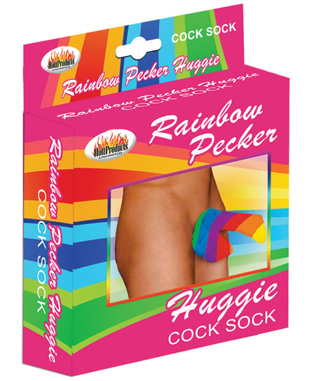 Rainbow Pecker Huggie Sock by Hott Products product image