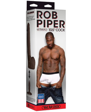 Rob Piper Cock w/Balls & Suction Cup – Chocolate by Signature Cocks product image