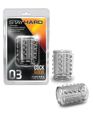 Blush Stay Hard Cock Sleeve 03 – Clear by Stay Hard product image
