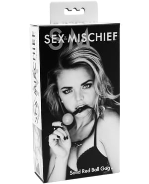 Sex & Mischief Solid Red Ball Gag by Sex & Mischief product image