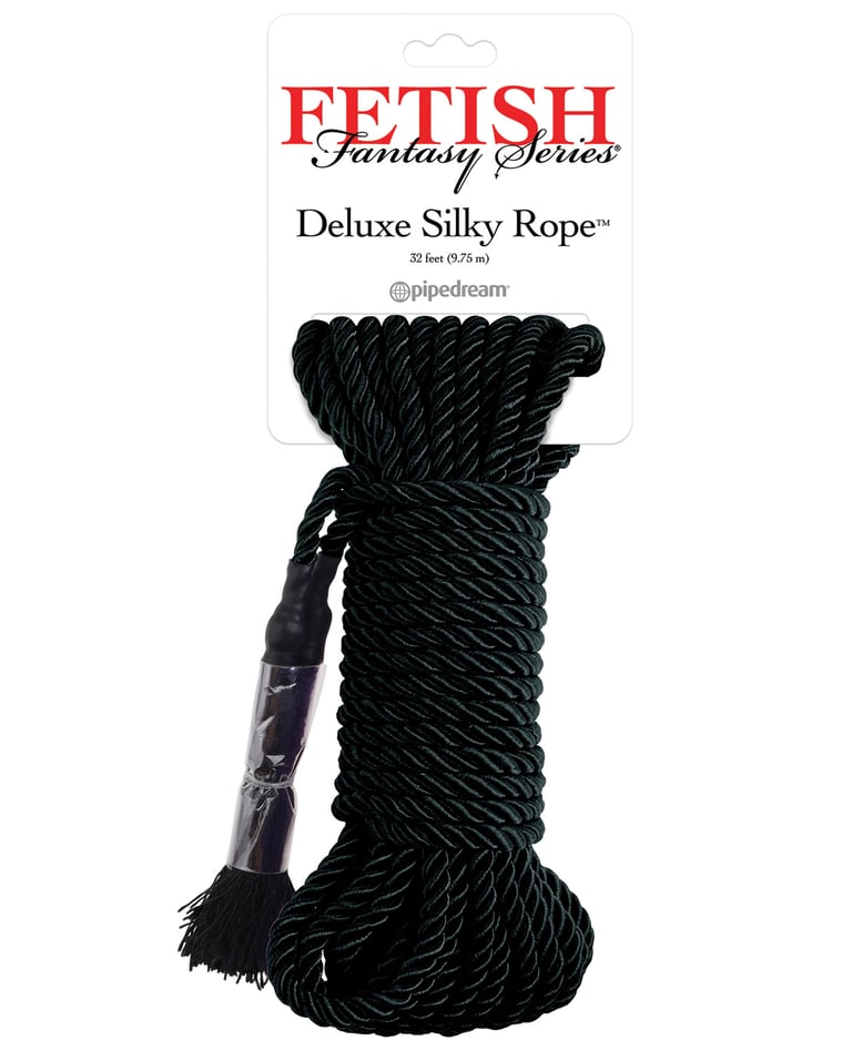 Fetish Fantasy Series Deluxe Silk Rope – Black by Fetish Fantasy Series product image
